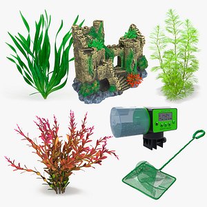 Aquarium Essentials Collection 3D model