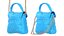 3D model Lovely Heart Embellished Handbag Blue
