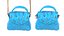 3D model Lovely Heart Embellished Handbag Blue