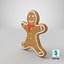 Galleta de hombre de jengibre detallada