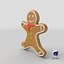Galleta de hombre de jengibre detallada