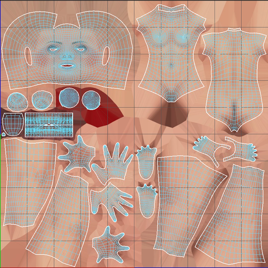 School Girls - SRF Series Female Modular Characters 3D Model ...