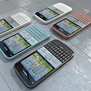 3d nokia e5 color model