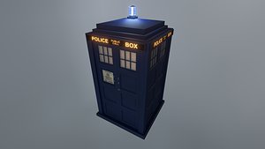 3D model DOCTOR WHO - DAVID TENNANT TARDIS - Rogue Film Productions
