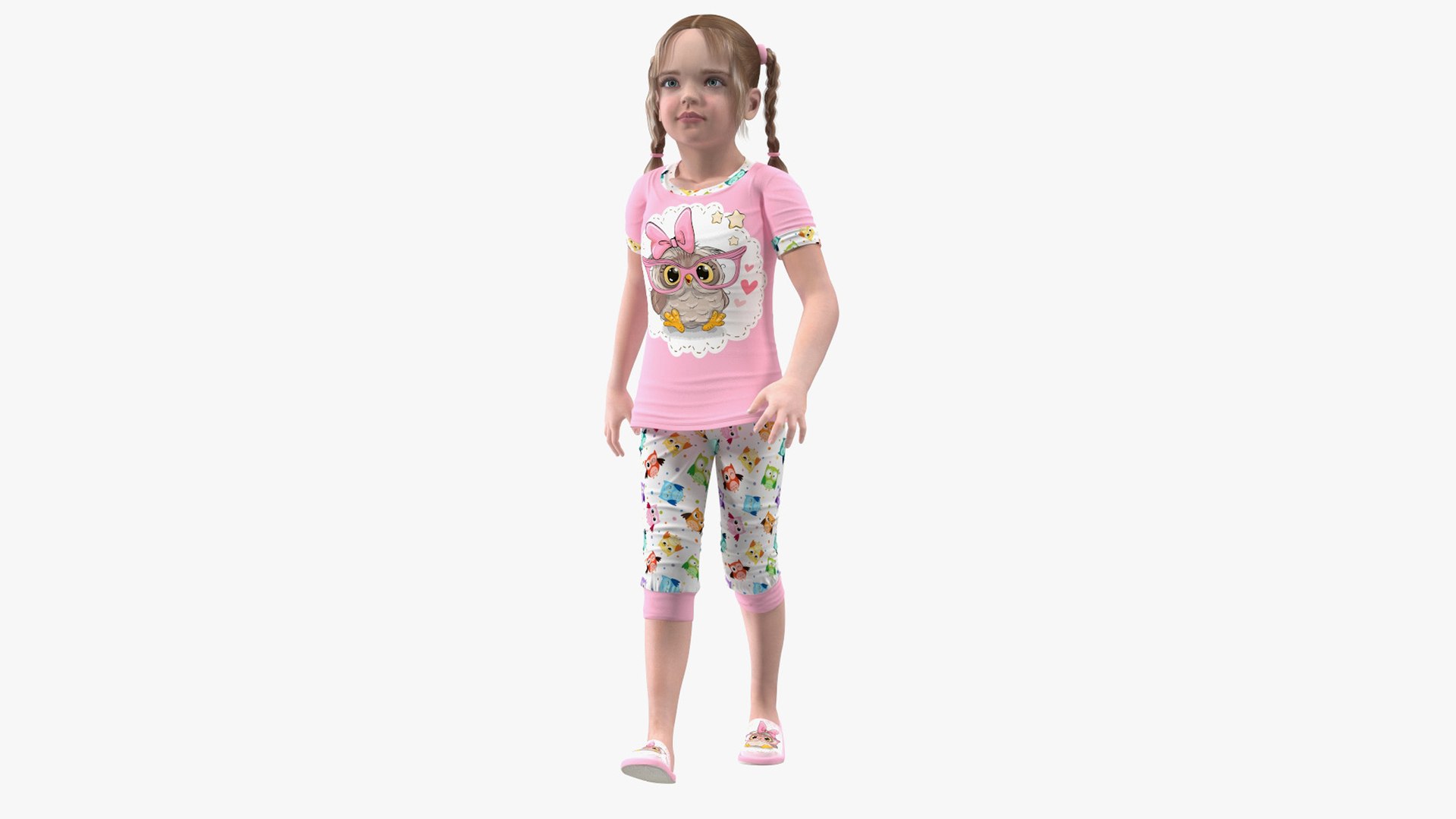 Young Girl Home Clothes Rigged for Maya