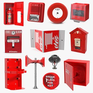 3D Fire Alarm Tools Collection 8 model