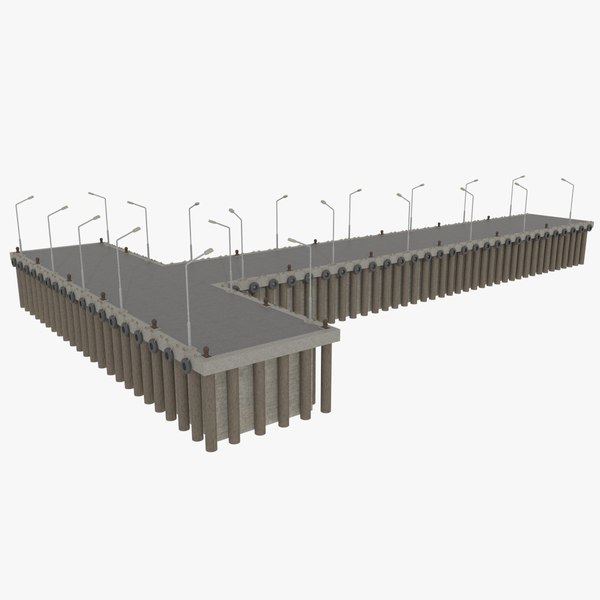 3d model commercial pier