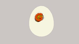egg food 3D model