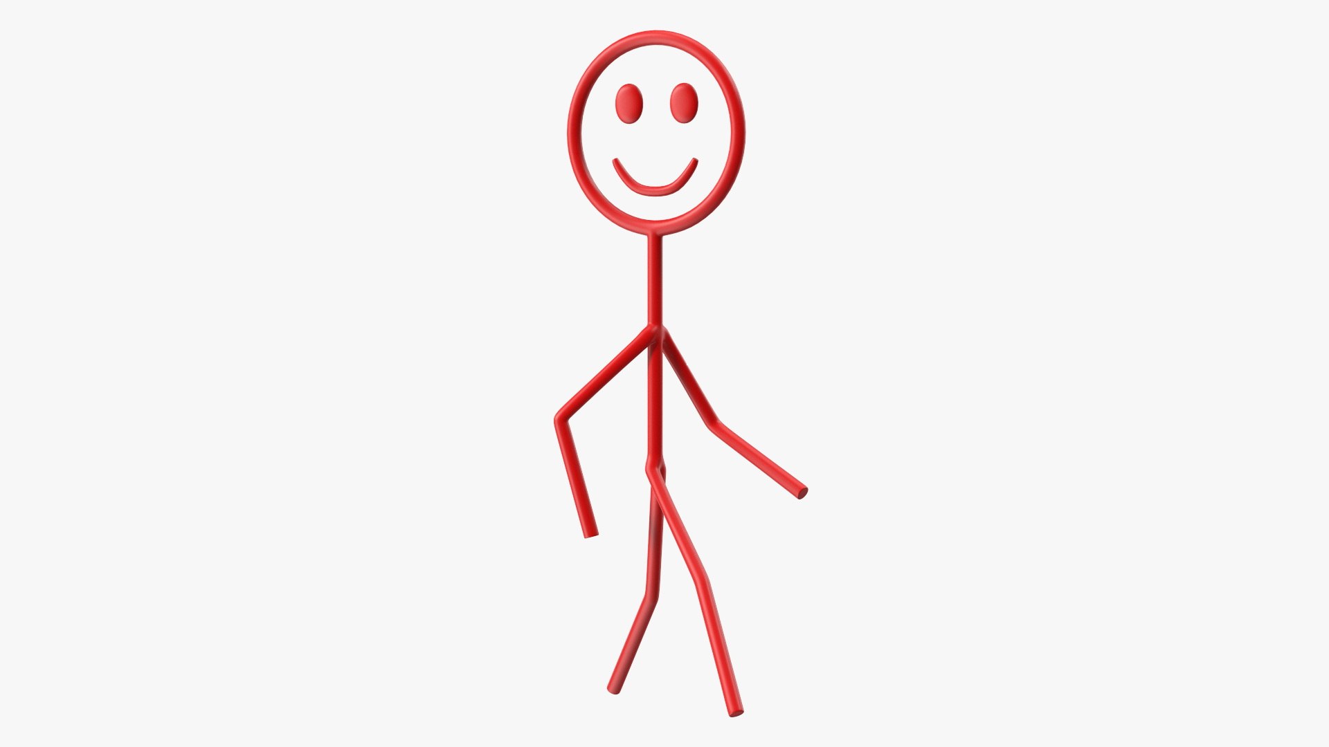 3D Walking Figure Stickman Red - TurboSquid 2079990, image size:1920x1080