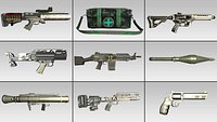 3D Low Poly Military Weapons Pack  Game Ready Models