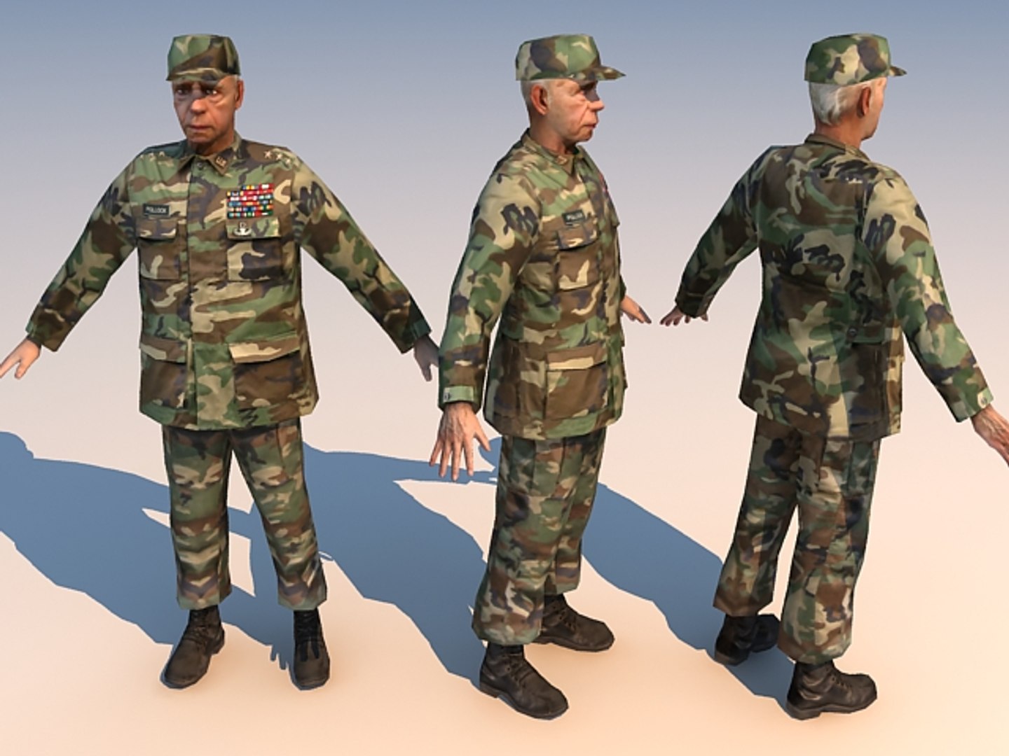 3d Model Soldier Old