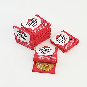 pizza box 3d model
