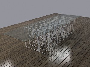 3d model modern spider web style