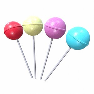 Free Christmas Twisted Lollipop 3D Model - TurboSquid 1655873