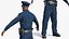 african american police officer 3D model