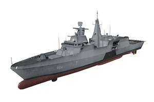 MEKO A200 Al-Aziz game-ready 3D model