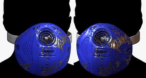 3D Gas mask respirator scifi mode model