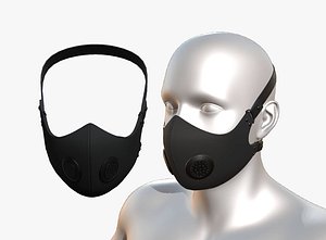 3D gas mask model