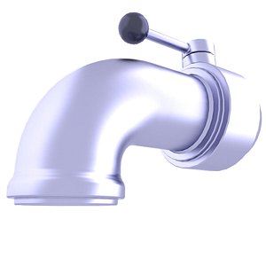 Milk Tank Valve 34 3D