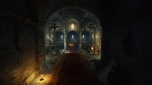 Modular Medieval Dungeon Game Ready model