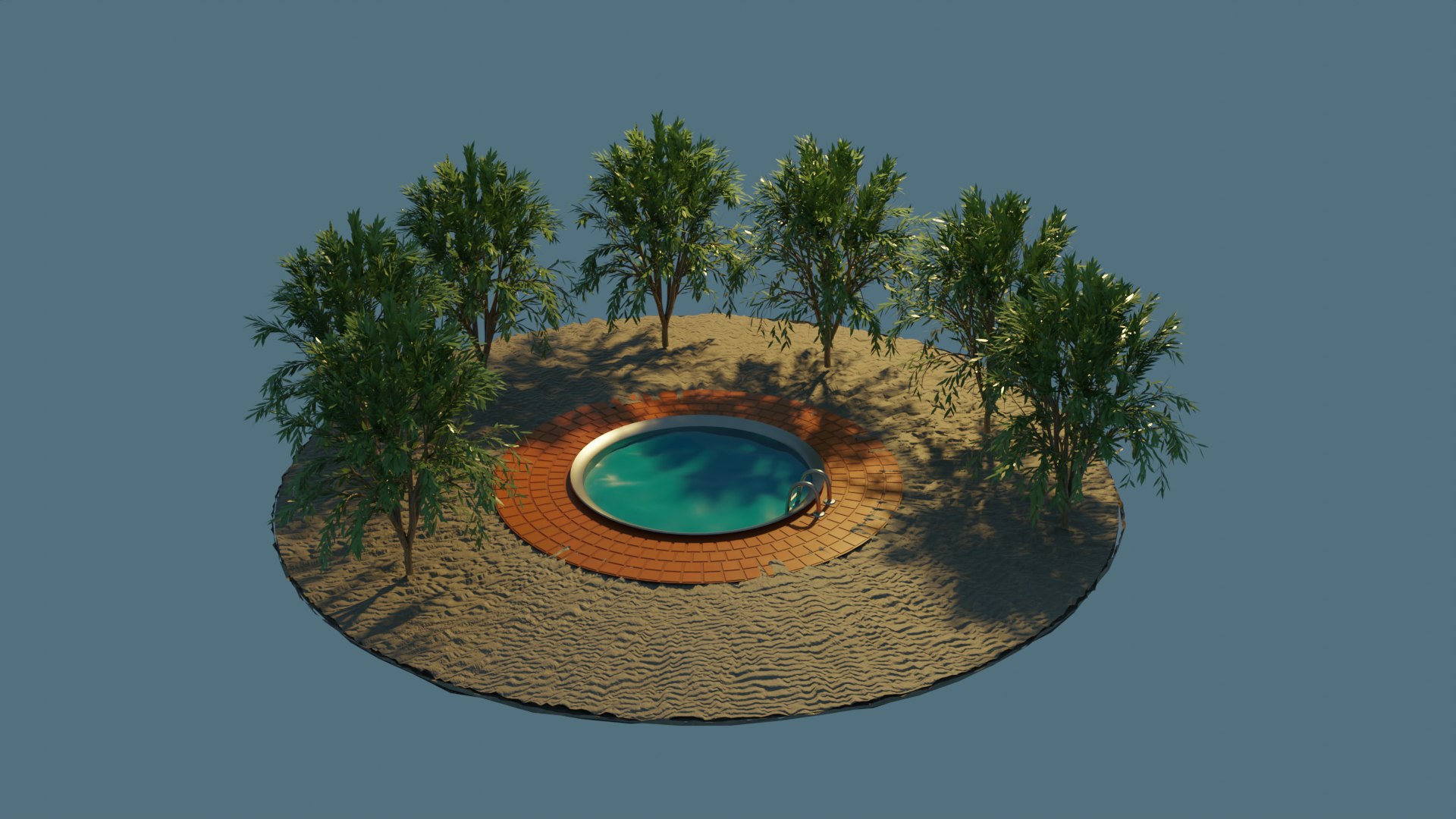 Swimming Pool 3D Model - TurboSquid 2075551