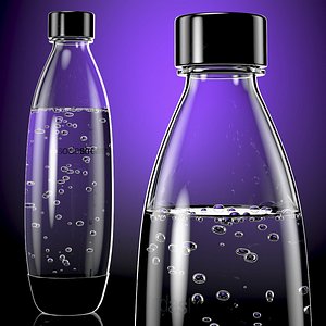 SodaStream Bottle with Carbonated Water Black
