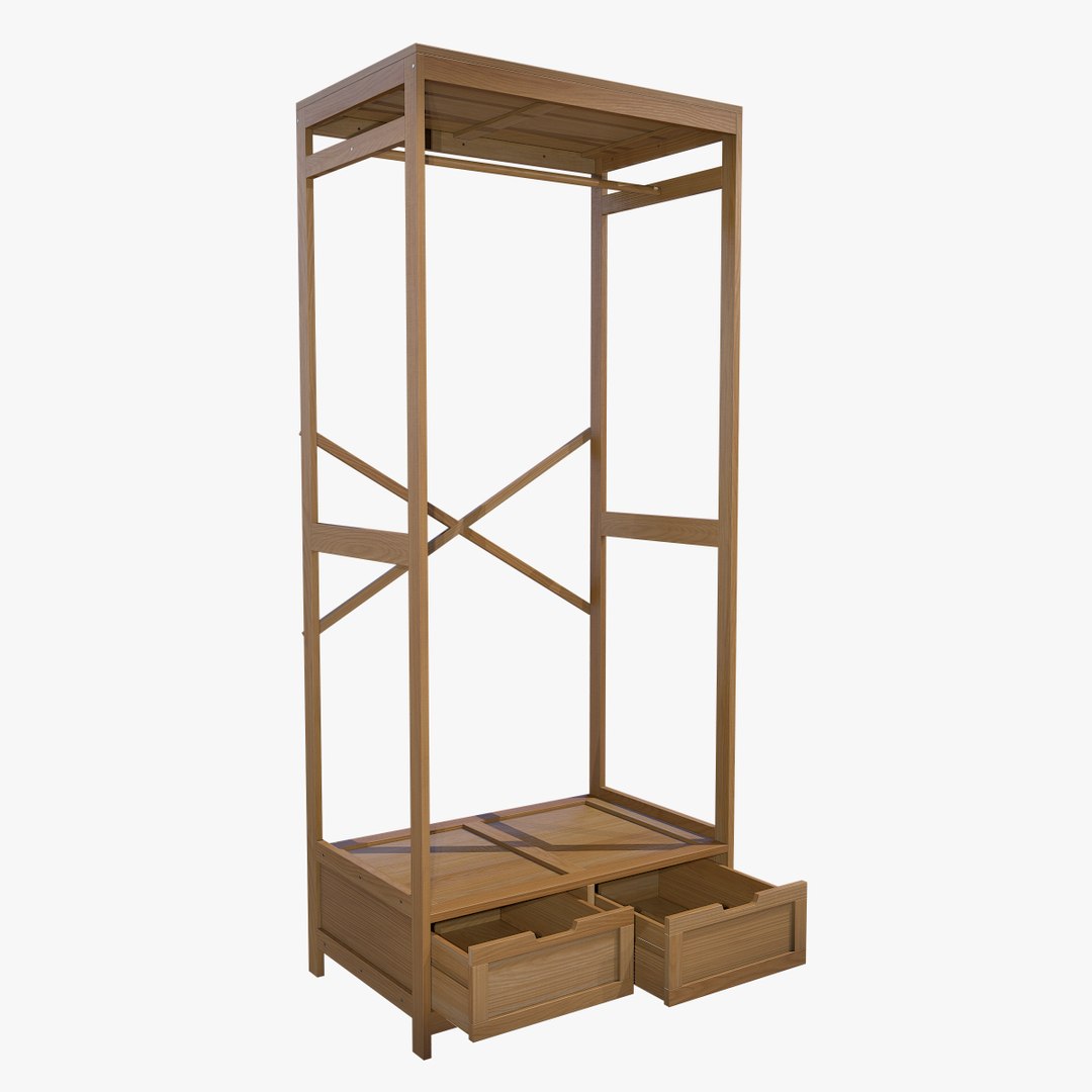 Clothing Rack 02 3D model - TurboSquid 2078914