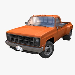 3D model Industrial pickup truck 1ton PBR