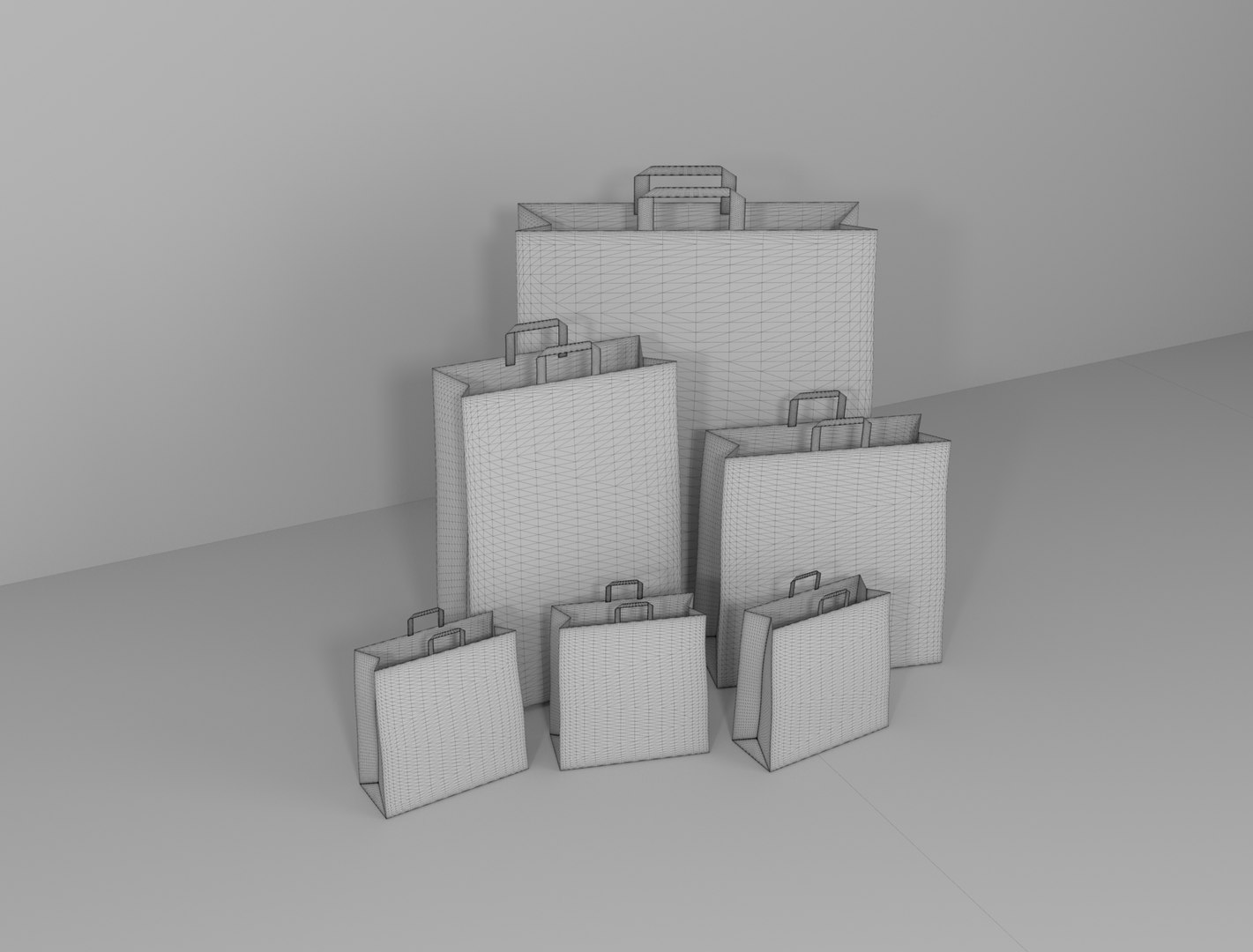 Paper bag model - TurboSquid 1695962