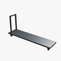 Flat Platform Workshop Cart 2250x550mm Configuration 10