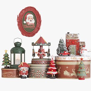Vintage Christmas Decoration Set model