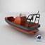 3D Fast Motor Lifeboat