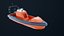 3D Fast Motor Lifeboat