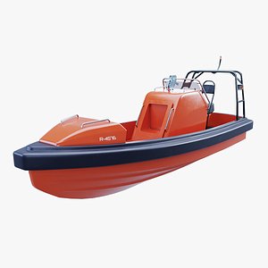 3D Fast Motor Lifeboat