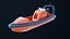 3D Fast Motor Lifeboat