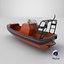 3D Fast Motor Lifeboat