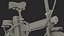 Foldable E-Bicycle Red Rigged for Cinema 4D