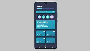 Modern Smartphone low poly