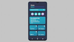 Modern Smartphone low poly