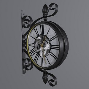 Double Sided Wall Clock