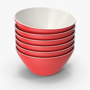 3D Stack Of Bowls