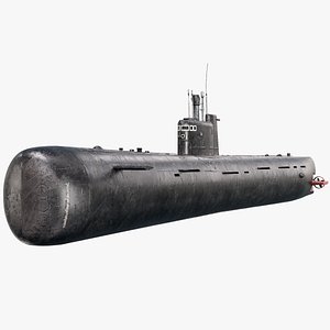 3D model B-515 Tango-Class Submarine