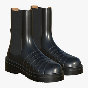 Realistic LeatherBoots For Women 3D