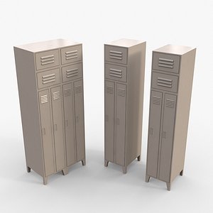 PBR School Gym Locker 10 - White