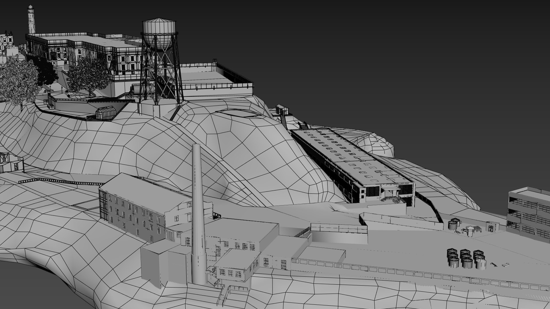Alcatraz model https://p.turbosquid.com/ts-thumb/9B/vUdeLh/Wo/wf06/jpg/1692001808/1920x1080/fit_q87/be3e9870a599bc38b432d3f94cf8b6f48c700538/wf06.jpg