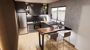 COCINA KITCHEN DESIGN 001 3D model