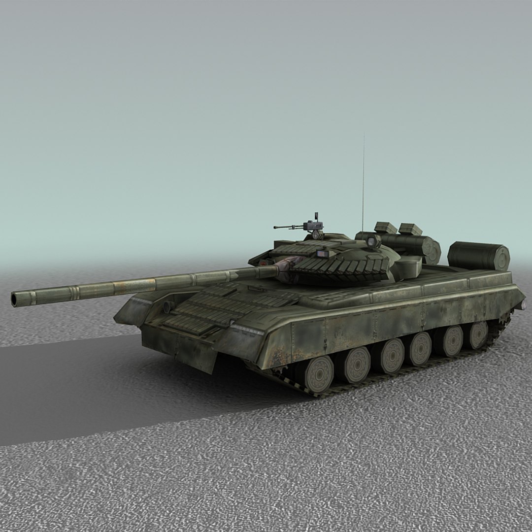 T80 Tank Russian 3d Model