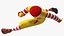 Mascot of McDonalds Jumping Pose