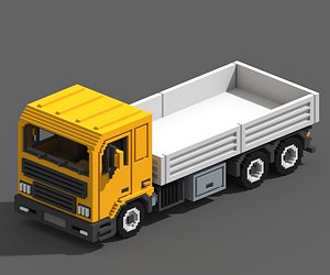 Voxel Flatbed Truck