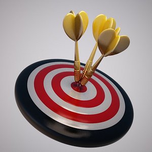 cartoon dartboard board 3d max